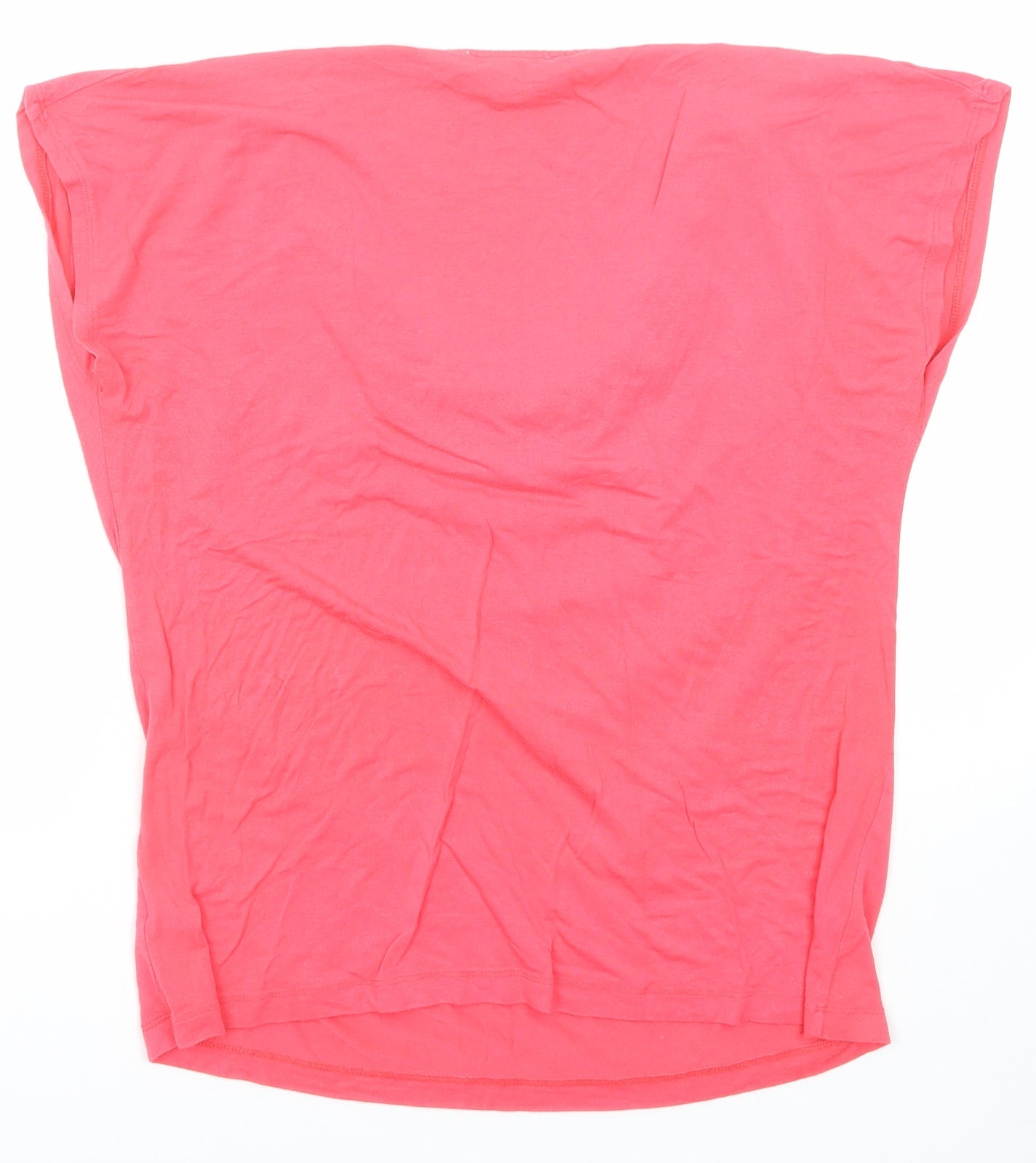 Womens UK Size 16 Debenhams Pink Basic T-Shirt