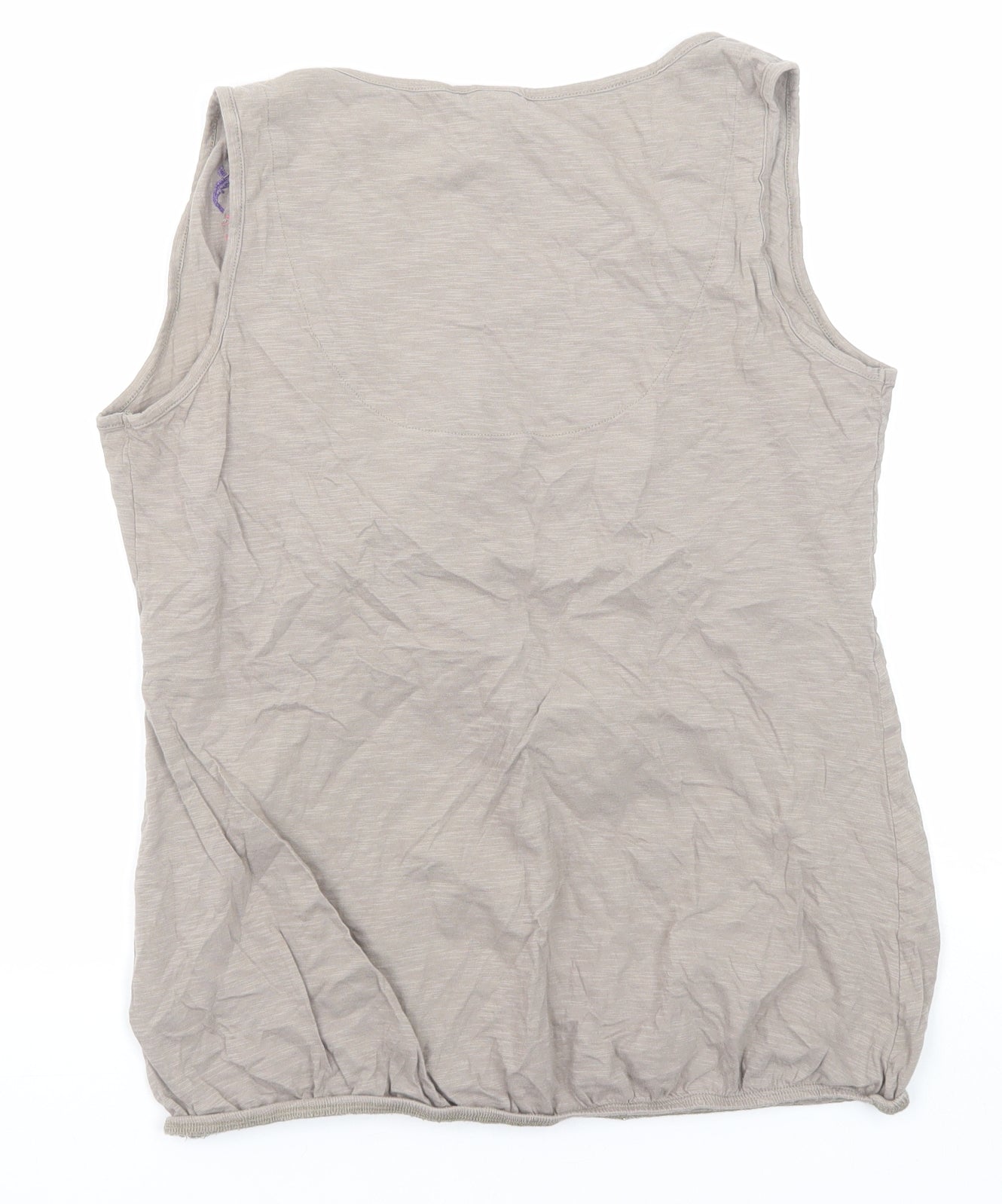 Womens UK Size 14 Monsoon Beige Basic Tank