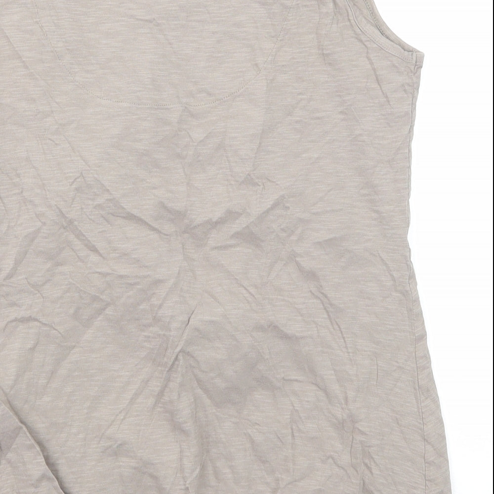Womens UK Size 14 Monsoon Beige Basic Tank