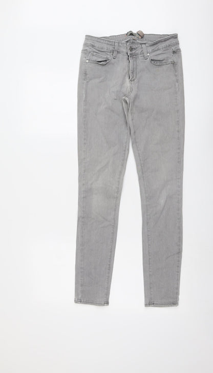 Womens UK Size 27 in Paige Regular Fit Skinny Grey Jeans