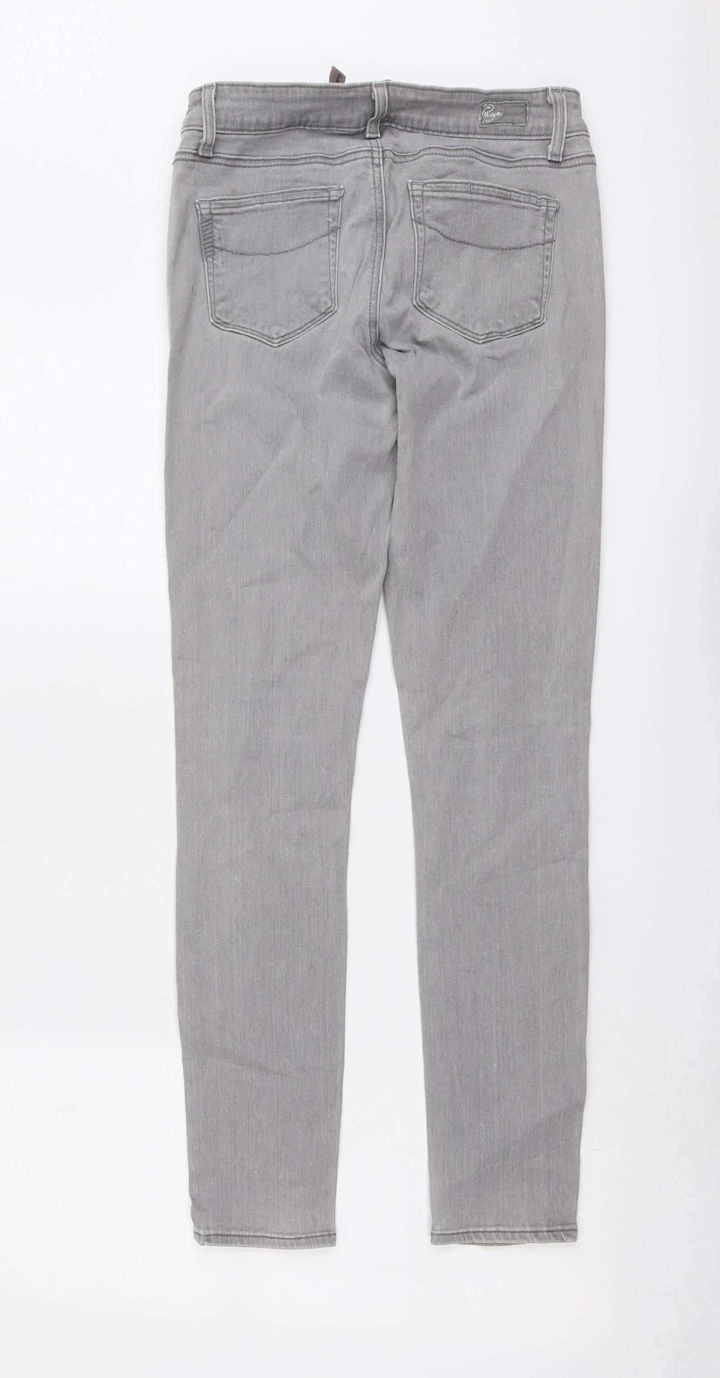 Womens UK Size 27 in Paige Regular Fit Skinny Grey Jeans