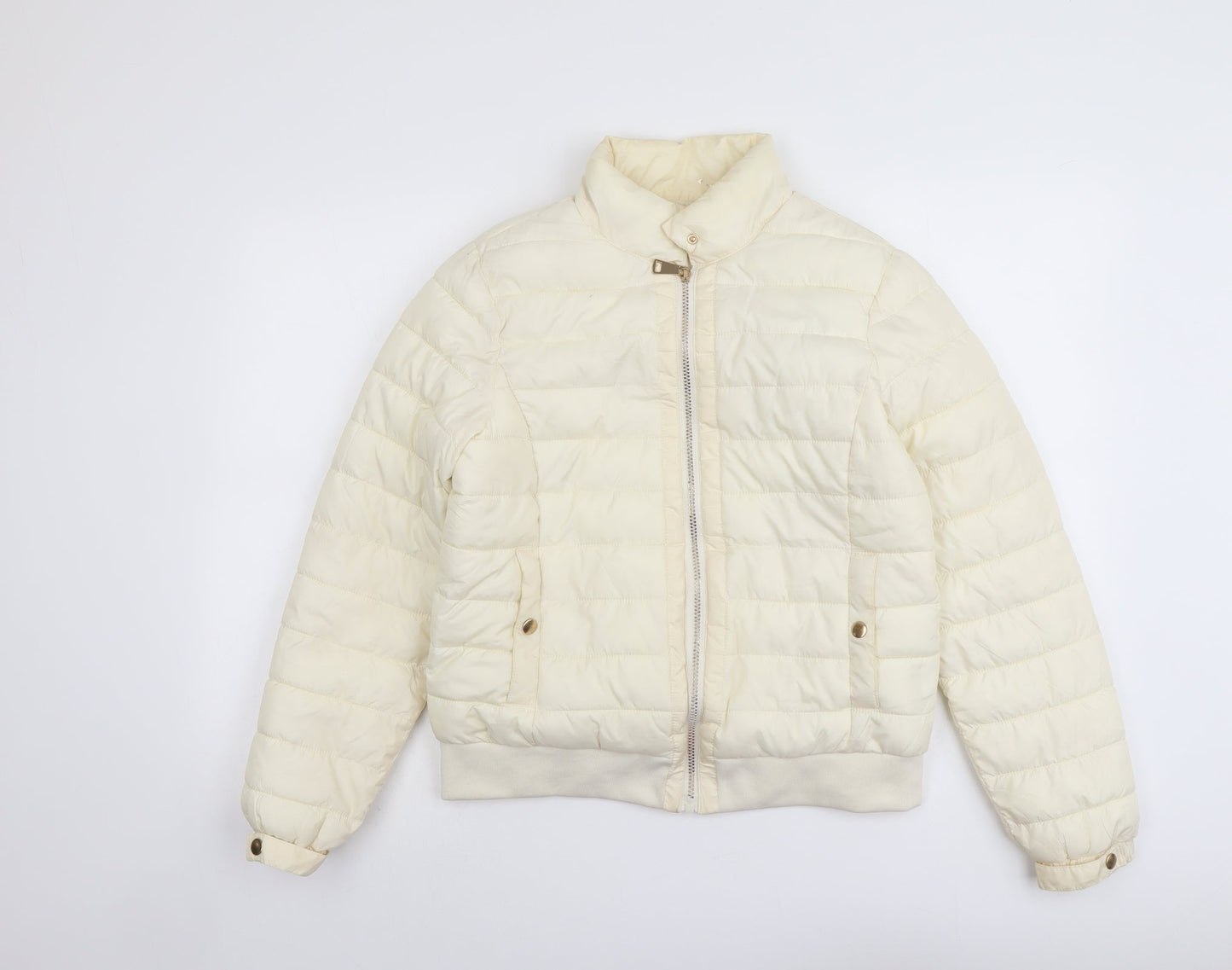 Womens UK Size S CI SONO Ivory Quilted Coat