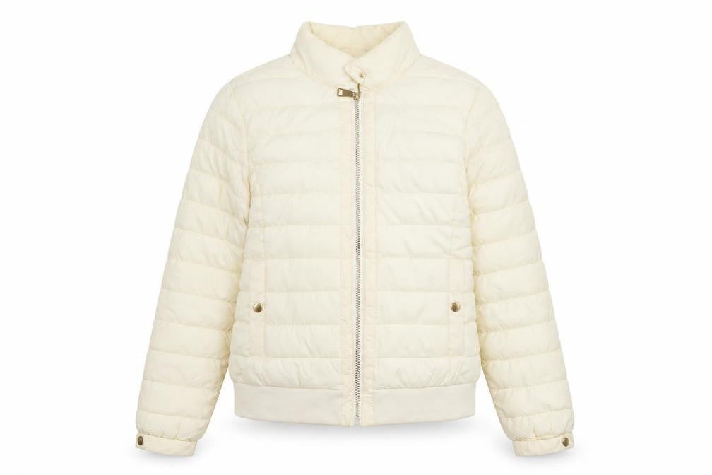 Womens UK Size S CI SONO Ivory Quilted Coat