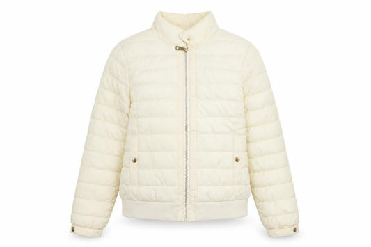 Womens UK Size S CI SONO Ivory Quilted Coat