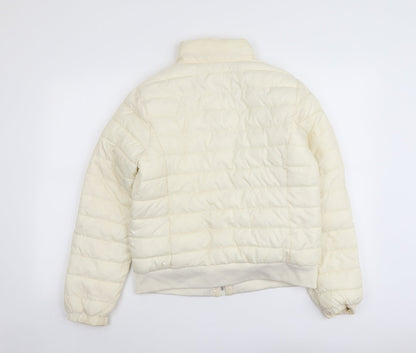 Womens UK Size S CI SONO Ivory Quilted Coat