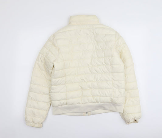 Womens UK Size S CI SONO Ivory Quilted Coat