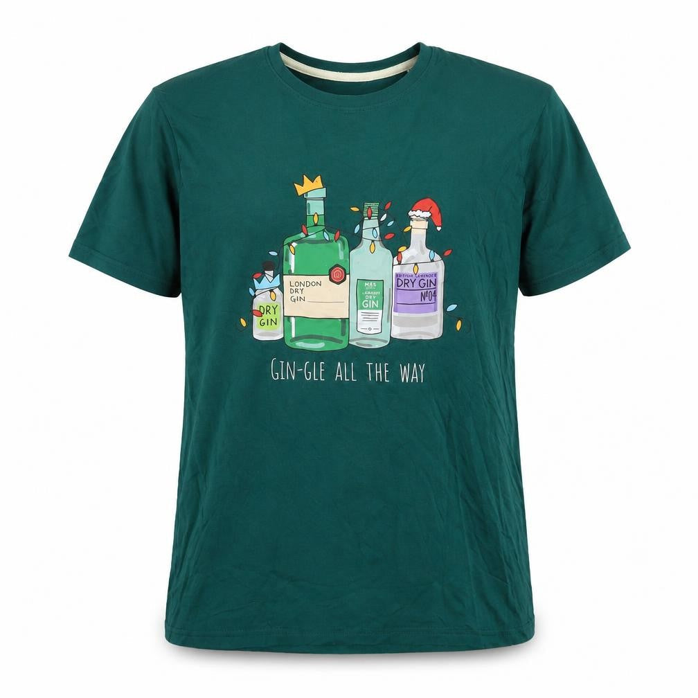 Mens UK Size M Marks and Spencer Green  T-Shirt