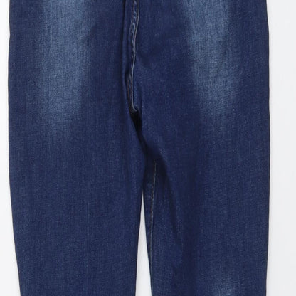 SONG Womens Blue Cotton Skinny Jeans Size 29 in L27 in Regular Button