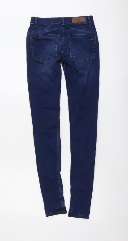 Supertrash Womens Blue Cotton Skinny Jeans Size 25 in L31 in Regular Button