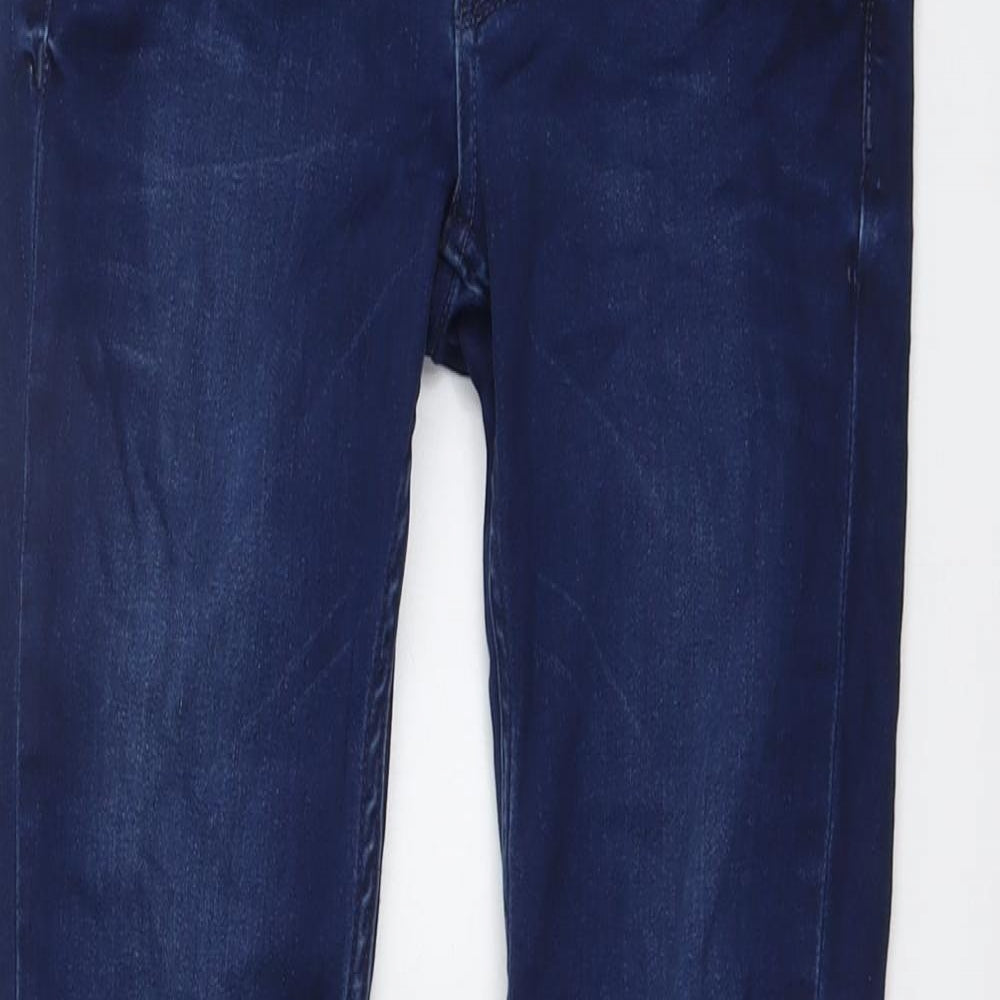 Supertrash Womens Blue Cotton Skinny Jeans Size 25 in L31 in Regular Button