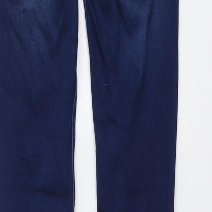 Supertrash Womens Blue Cotton Skinny Jeans Size 25 in L31 in Regular Button
