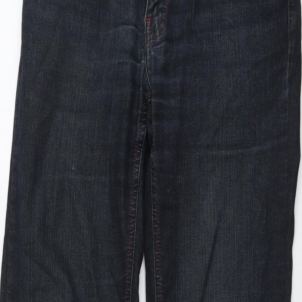 Gentelman Farmer Mens Blue Cotton Straight Jeans Size 30 in L31 in Regular Button
