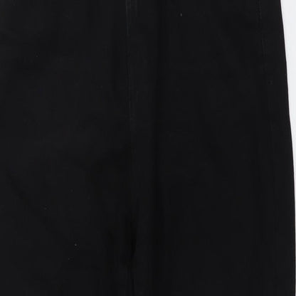 Dont Think Twice Womens Black Cotton Mom Jeans Size 10 L24 in Regular Button