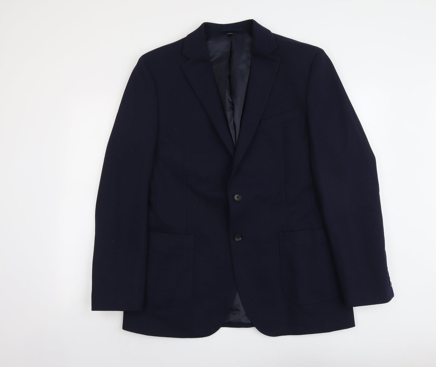 Mens UK Size 42 Marks and Spencer Regular Blue Suit Jacket
