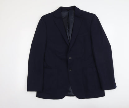 Mens UK Size 42 Marks and Spencer Regular Blue Suit Jacket