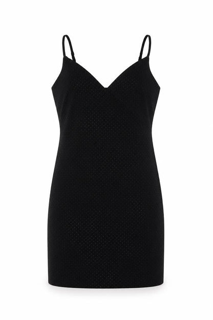 Topshop Womens Black Geometric Polyester Shift Size 6 Sweetheart Pullover