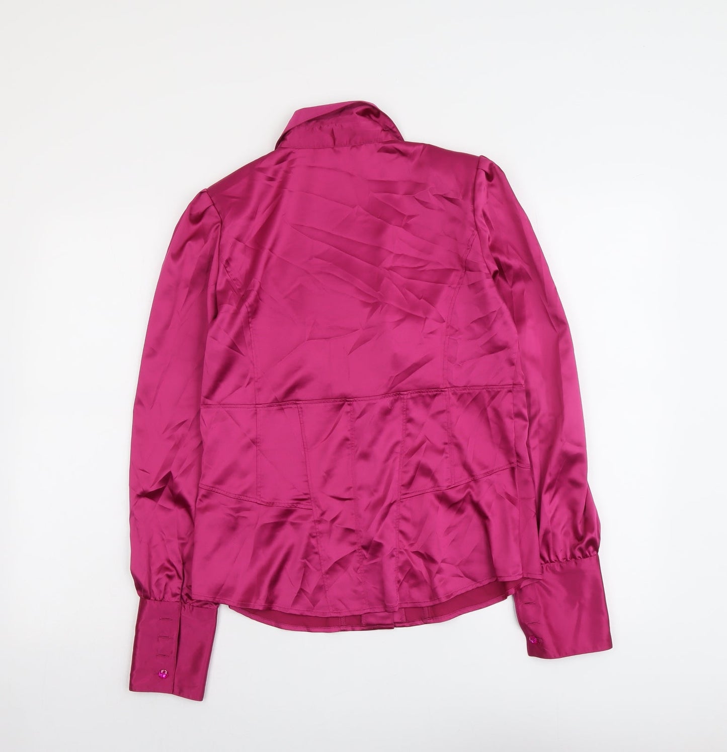 Womens UK Size 12 NEXT Purple Basic Button-Up