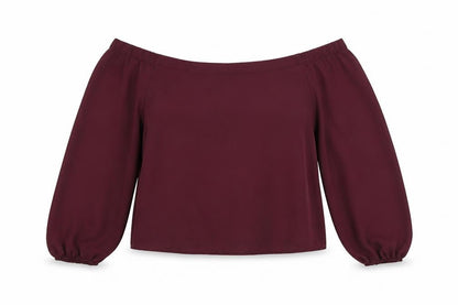 Womens UK Size 10 New Look Purple Basic Blouse