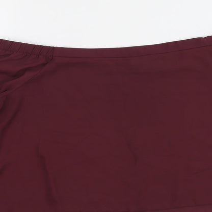 Womens UK Size 10 New Look Purple Basic Blouse