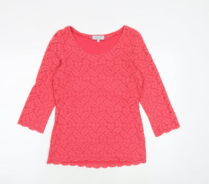 Womens UK Size 8 Marks and Spencer Pink Basic Blouse