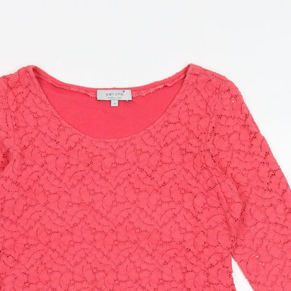 Womens UK Size 8 Marks and Spencer Pink Basic Blouse