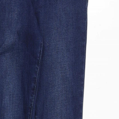 Glamorous Womens Blue Cotton Skinny Jeans Size S Regular Zip