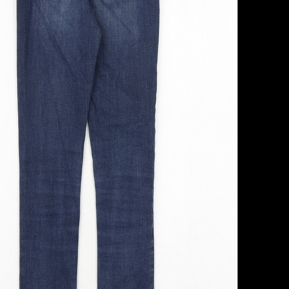 Gap Girls Blue Cotton Skinny Jeans Size 10 Years Regular