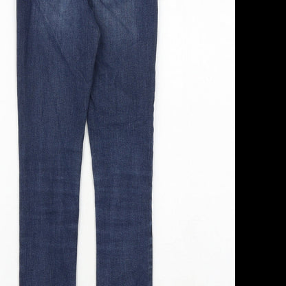Gap Girls Blue Cotton Skinny Jeans Size 10 Years Regular