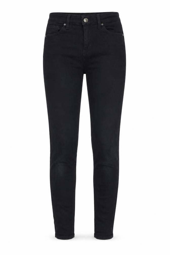Topshop Womens Black Cotton Skinny Jeans Size 26 in Regular Zip
