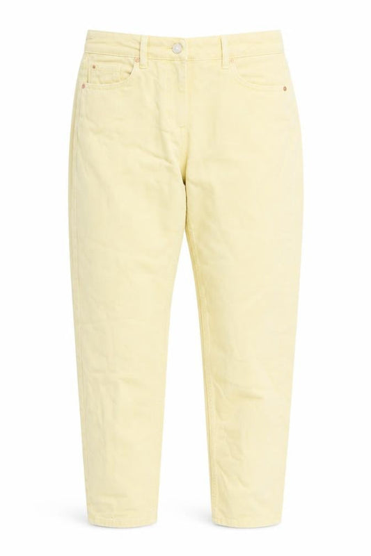 Womens UK Size 8 NEXT Regular Fit Mom Yellow Jeans