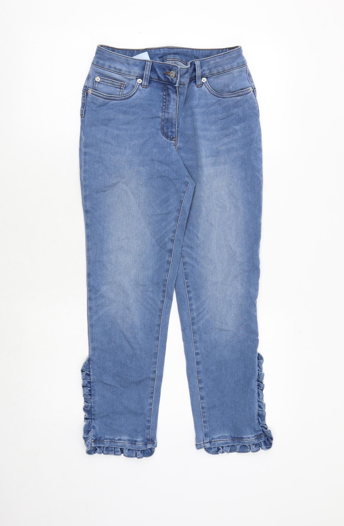 Madeleine Womens Blue Polyester Skinny Jeans Size 26 in Regular Zip