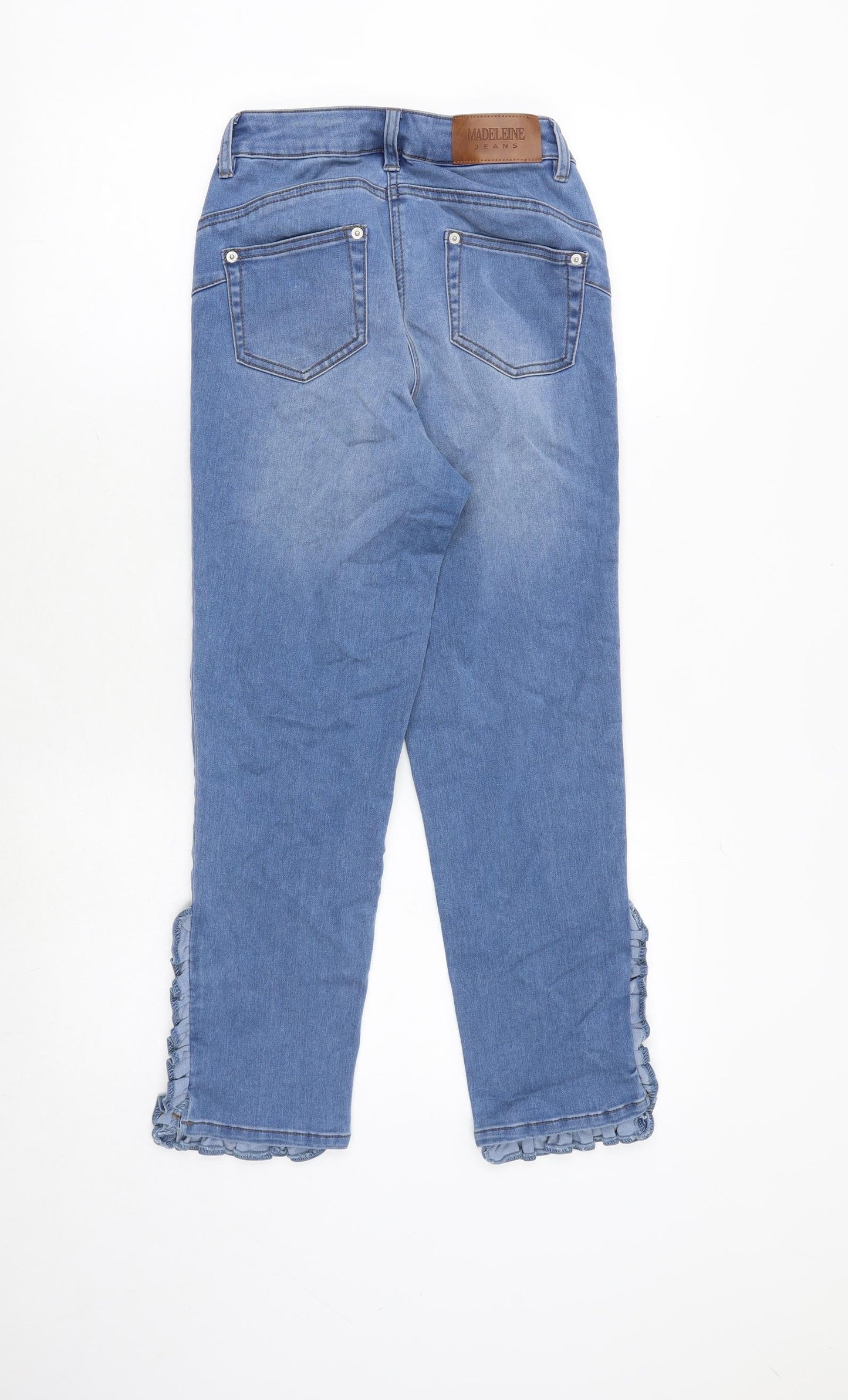 Madeleine Womens Blue Polyester Skinny Jeans Size 26 in Regular Zip