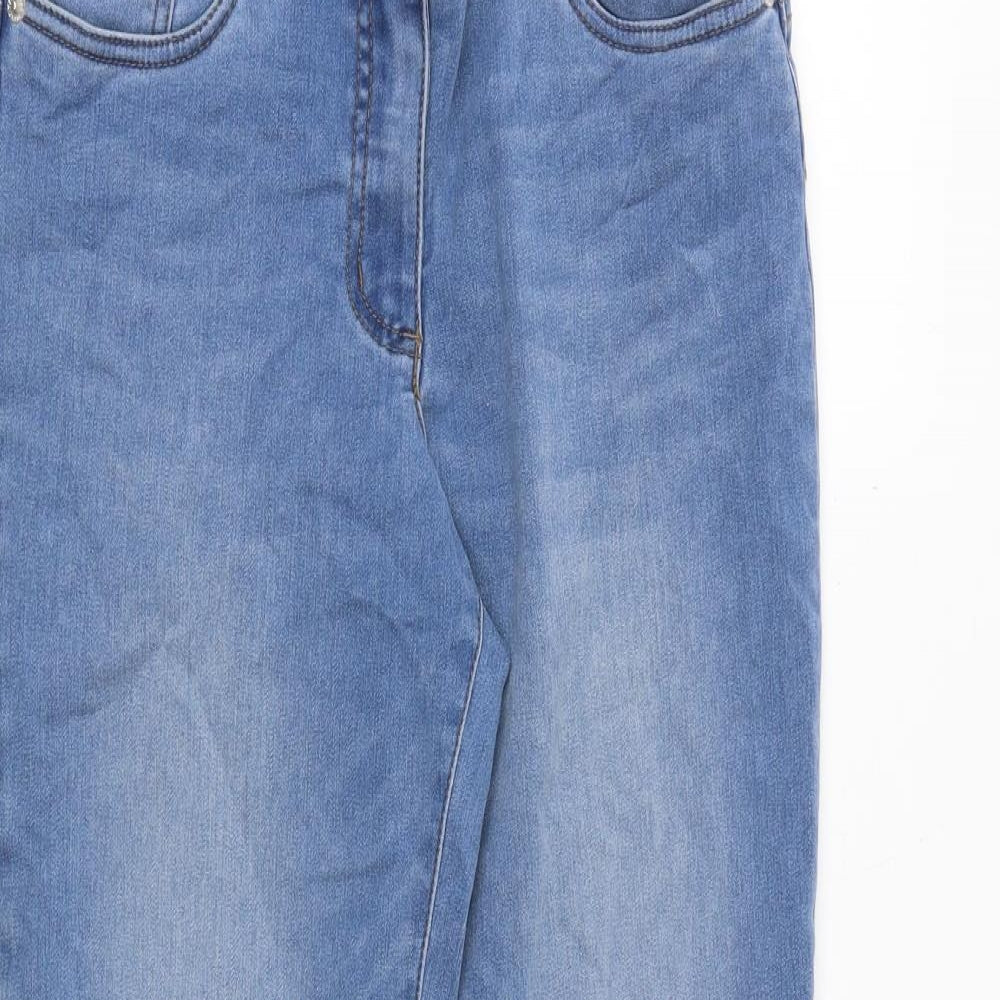 Madeleine Womens Blue Polyester Skinny Jeans Size 26 in Regular Zip