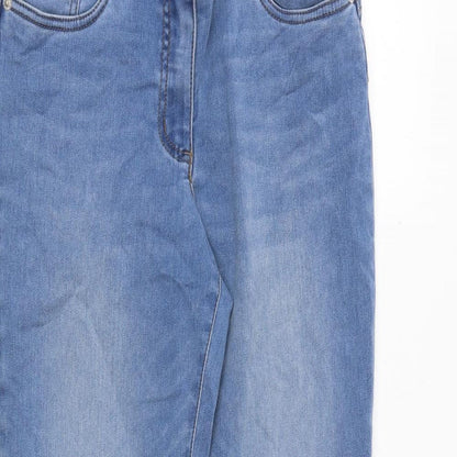 Madeleine Womens Blue Polyester Skinny Jeans Size 26 in Regular Zip