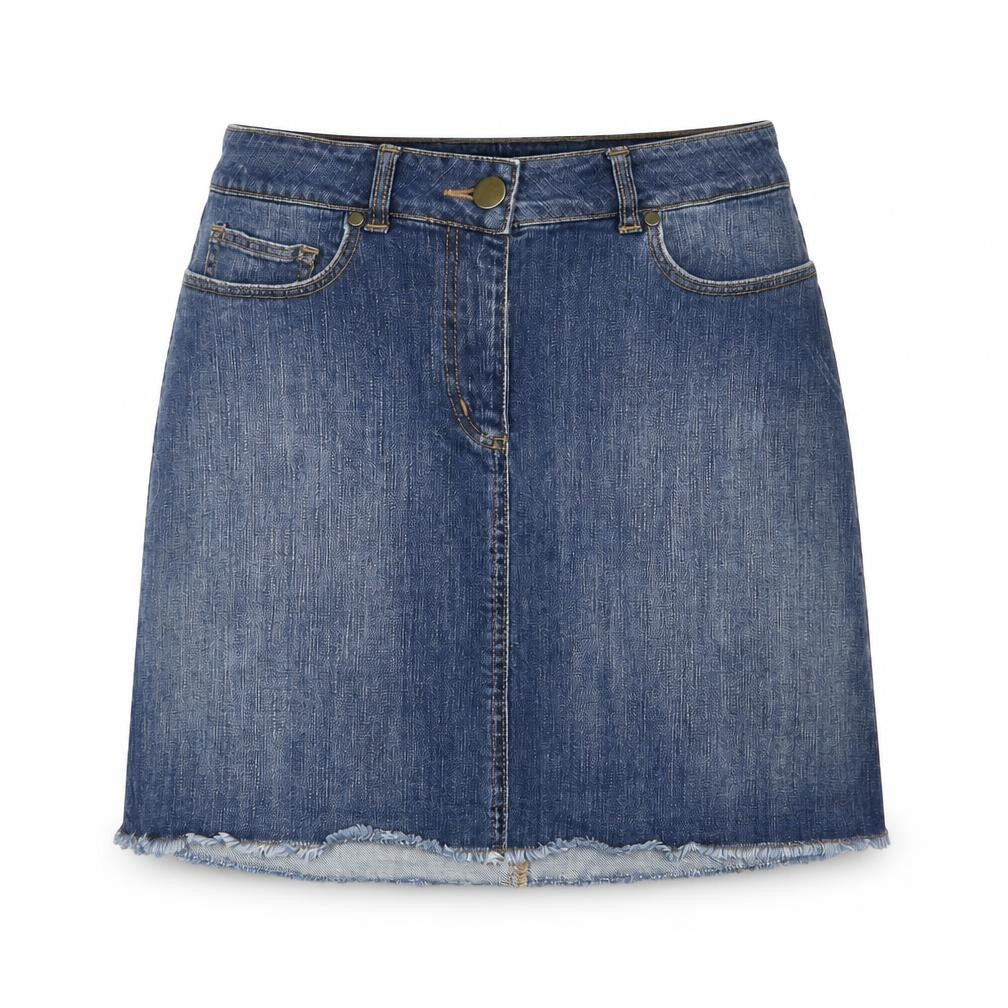 Baukjen Womens Blue Polyester A-Line Skirt Size 8 Zip