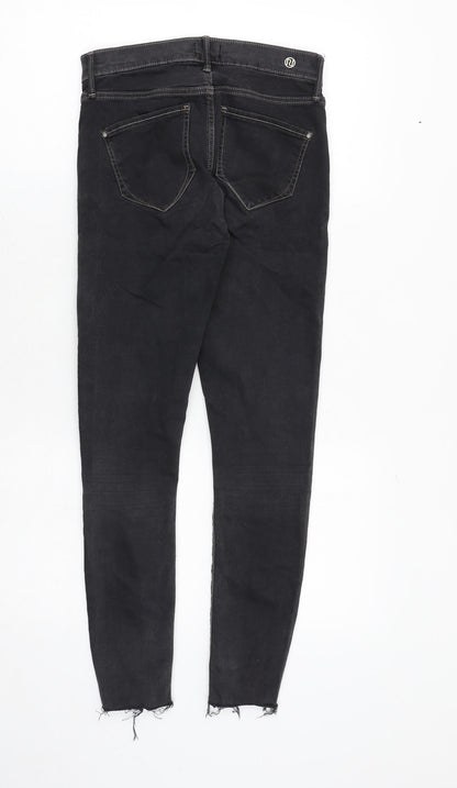 River Island Womens Black Polyester Skinny Jeans Size 8 Regular Zip
