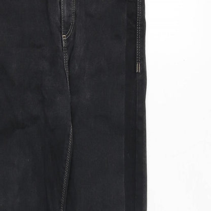 River Island Womens Black Polyester Skinny Jeans Size 8 Regular Zip