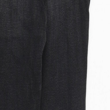 River Island Womens Grey Cotton Skinny Jeans Size 8 Regular Zip