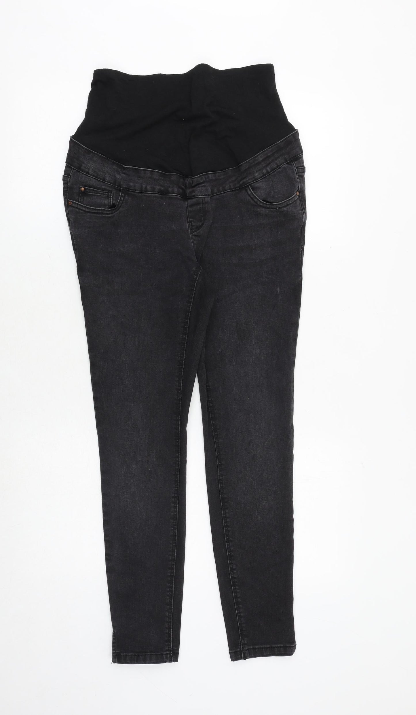 New Look Womens Grey Cotton Skinny Jeans Size 10 Regular