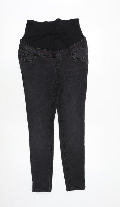 New Look Womens Grey Cotton Skinny Jeans Size 10 Regular