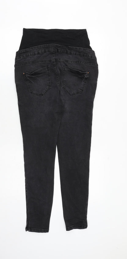 New Look Womens Grey Cotton Skinny Jeans Size 10 Regular