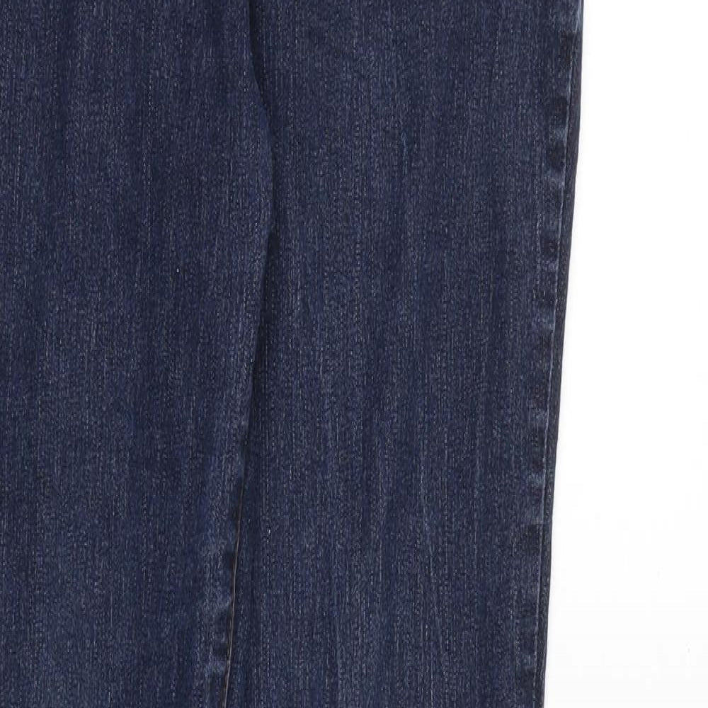 Dorothy Perkins Womens Blue Cotton Skinny Jeans Size 12 Regular Zip