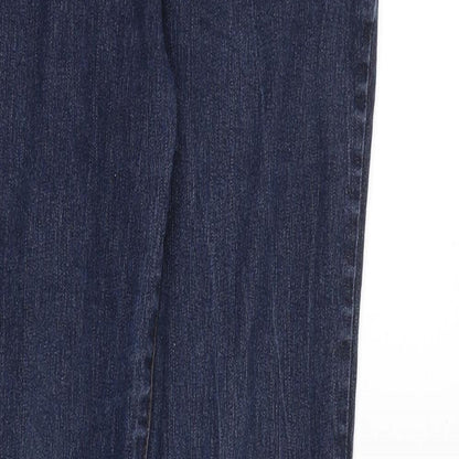 Dorothy Perkins Womens Blue Cotton Skinny Jeans Size 12 Regular Zip