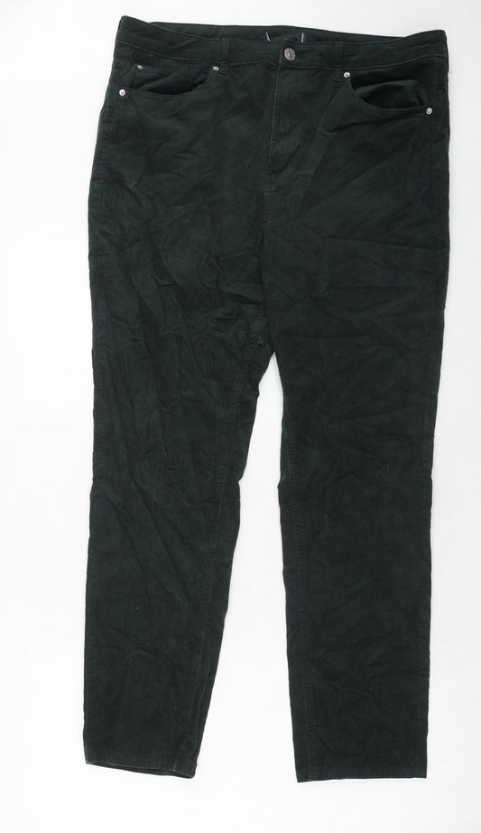 Womens UK Size 38 in Marks and Spencer Regular Fit  Green Trousers