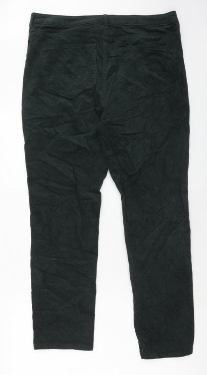 Womens UK Size 38 in Marks and Spencer Regular Fit  Green Trousers