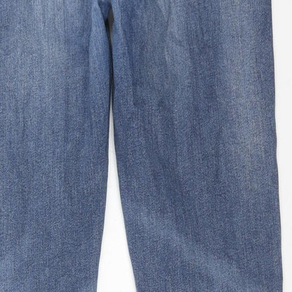 ASOS Womens Blue Cotton Skinny Jeans Size 34 in L32 in Regular Zip