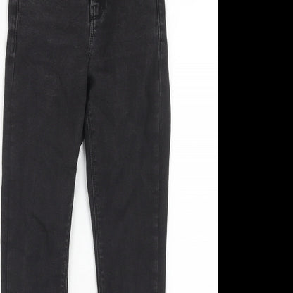 ASOS Womens Black Cotton Skinny Jeans Size 23 in L28 in Regular Zip