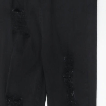 Hera Mens Black Cotton Skinny Jeans Size 30 in Regular Zip