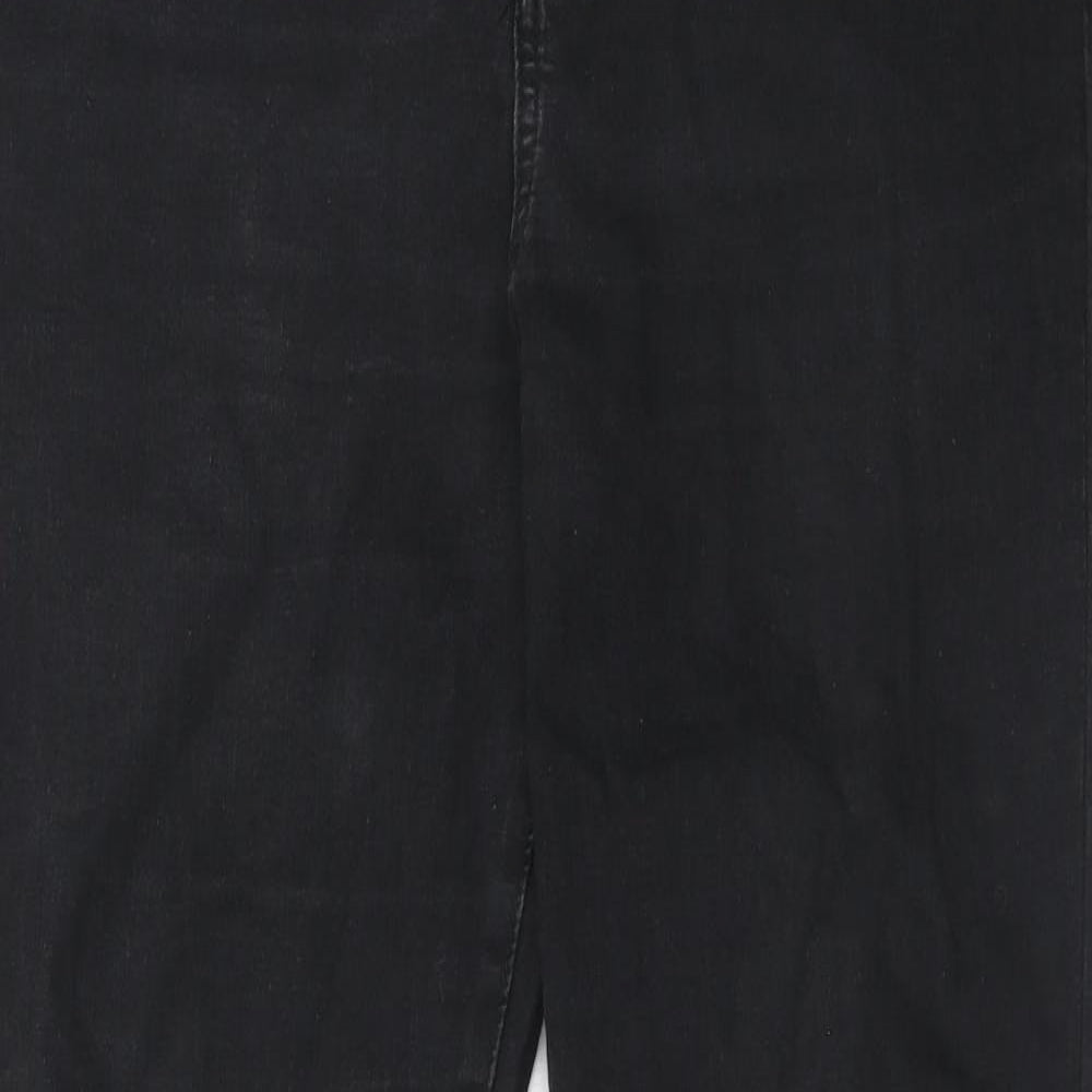 Saint Tropez Clothing Womens Black Cotton Skinny Jeans Size XL Regular Zip