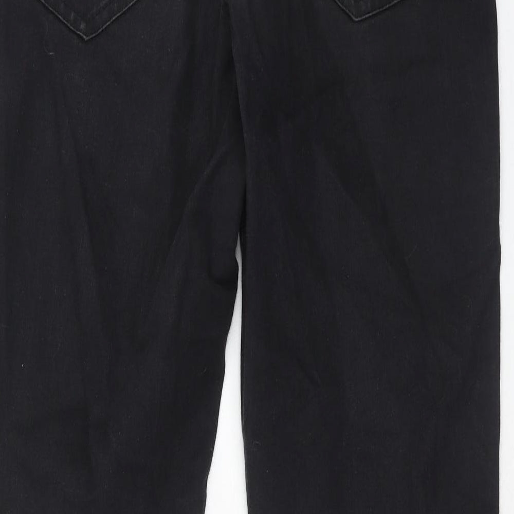 Saint Tropez Clothing Womens Black Cotton Skinny Jeans Size XL Regular Zip